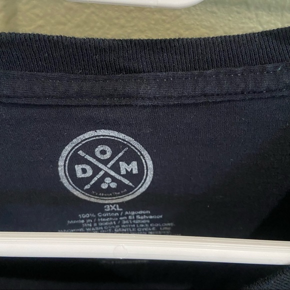 Men’s 3XL Short Sleeve Black Tee Shirt - Picture 3 of 4